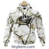 Colorado Avalanche Customized Hoodie, Tshirt With White Winter Hunting Camo Design