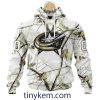 Dallas Stars Customized Hoodie, Tshirt With White Winter Hunting Camo Design