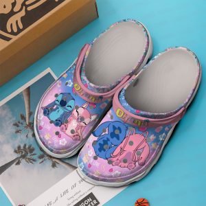 Couple Stitch Unisex Clogs Crocs Cute Gift for Valentine2B2 R5GMl