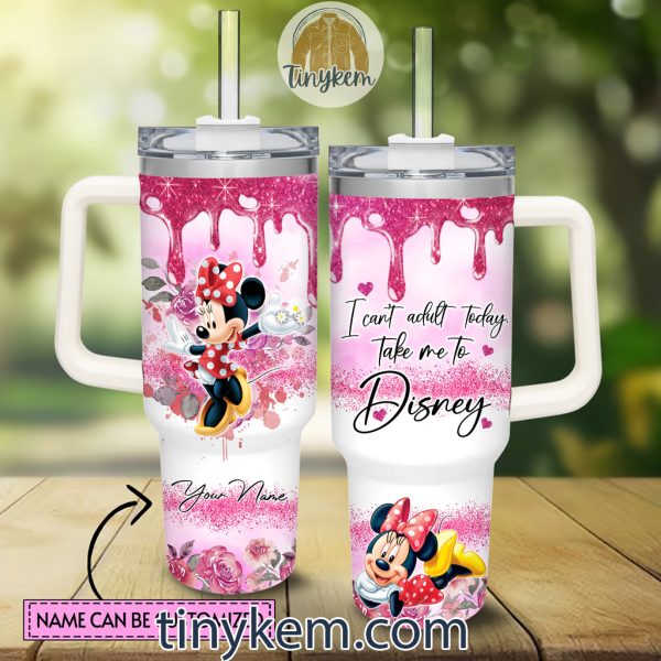 Customized Minnie 40oz Tumbler: Take Me To Disney