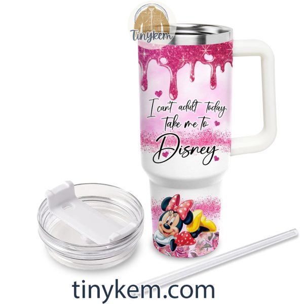 Customized Minnie 40oz Tumbler: Take Me To Disney