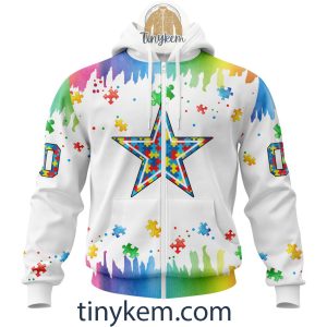 Dallas Cowboys Autism Tshirt Hoodie With Customized Design For Awareness Month2B2 JiB53