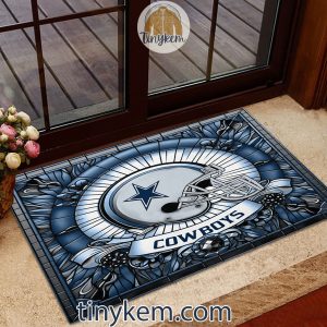 Dallas Cowboys Stained Glass Design Doormat