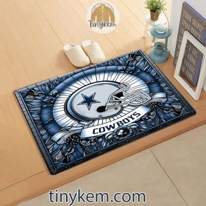 Dallas Cowboys Stained Glass Design Doormat2B2 6vc8K