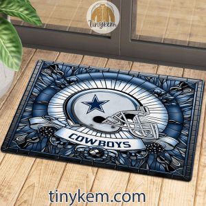 Dallas Cowboys Stained Glass Design Doormat2B3 vKefe