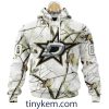 Detroit Red Wings Customized Hoodie, Tshirt With White Winter Hunting Camo Design