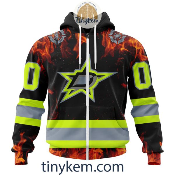 Dallas Stars Firefighters Customized Hoodie, Tshirt, Sweatshirt