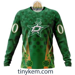 Dallas Stars Shamrocks Customized Hoodie Tshirt Gift for St Patricks Day2B4 1ziuW