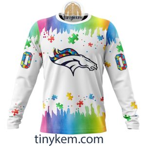 Denver Broncos Autism Tshirt Hoodie With Customized Design For Awareness Month2B4 GVQIA