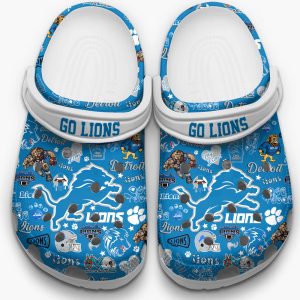 Detroit Lions Unisex Clogs Crocs Icons Bundle Design2B6 PirxQ