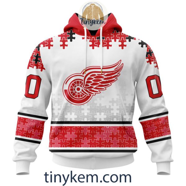 Detroit Red Wings Autism Awareness Customized Hoodie, Tshirt, Sweatshirt