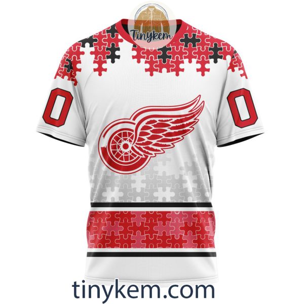 Detroit Red Wings Autism Awareness Customized Hoodie, Tshirt, Sweatshirt