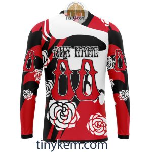Detroit Red Wings Customized Hoodie Tshirt With Gratefull Dead Skull Design2B5 49GEV