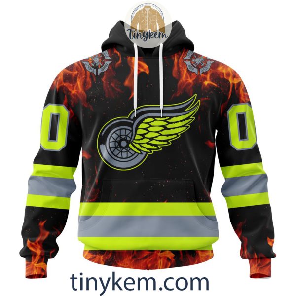 Detroit Red Wings Firefighters Customized Hoodie, Tshirt, Sweatshirt