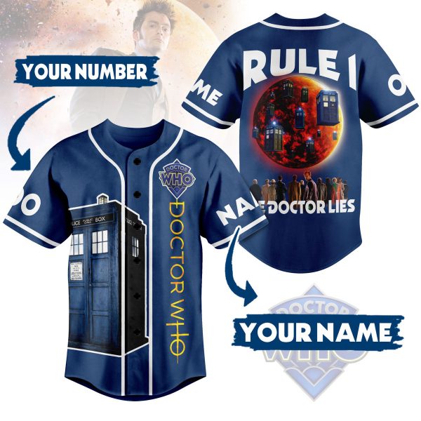 Doctor Who Customized Baseball Jersey