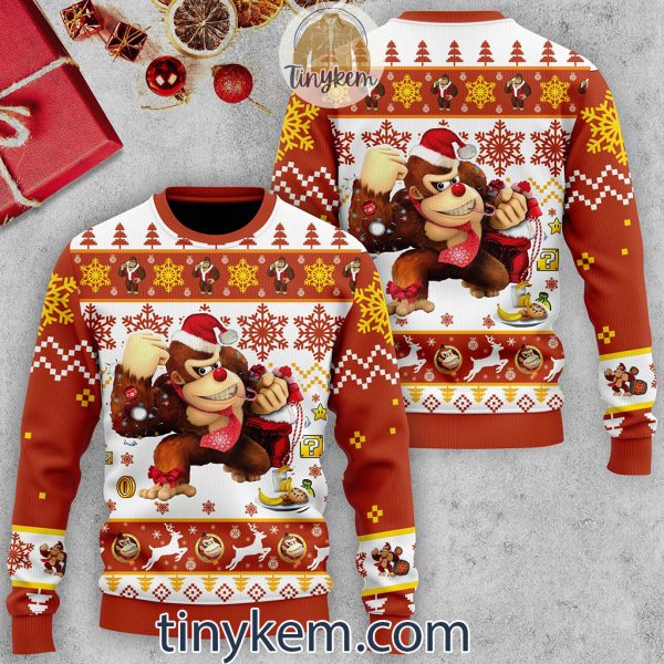 Donkey Kong Ugly Christmas Sweater