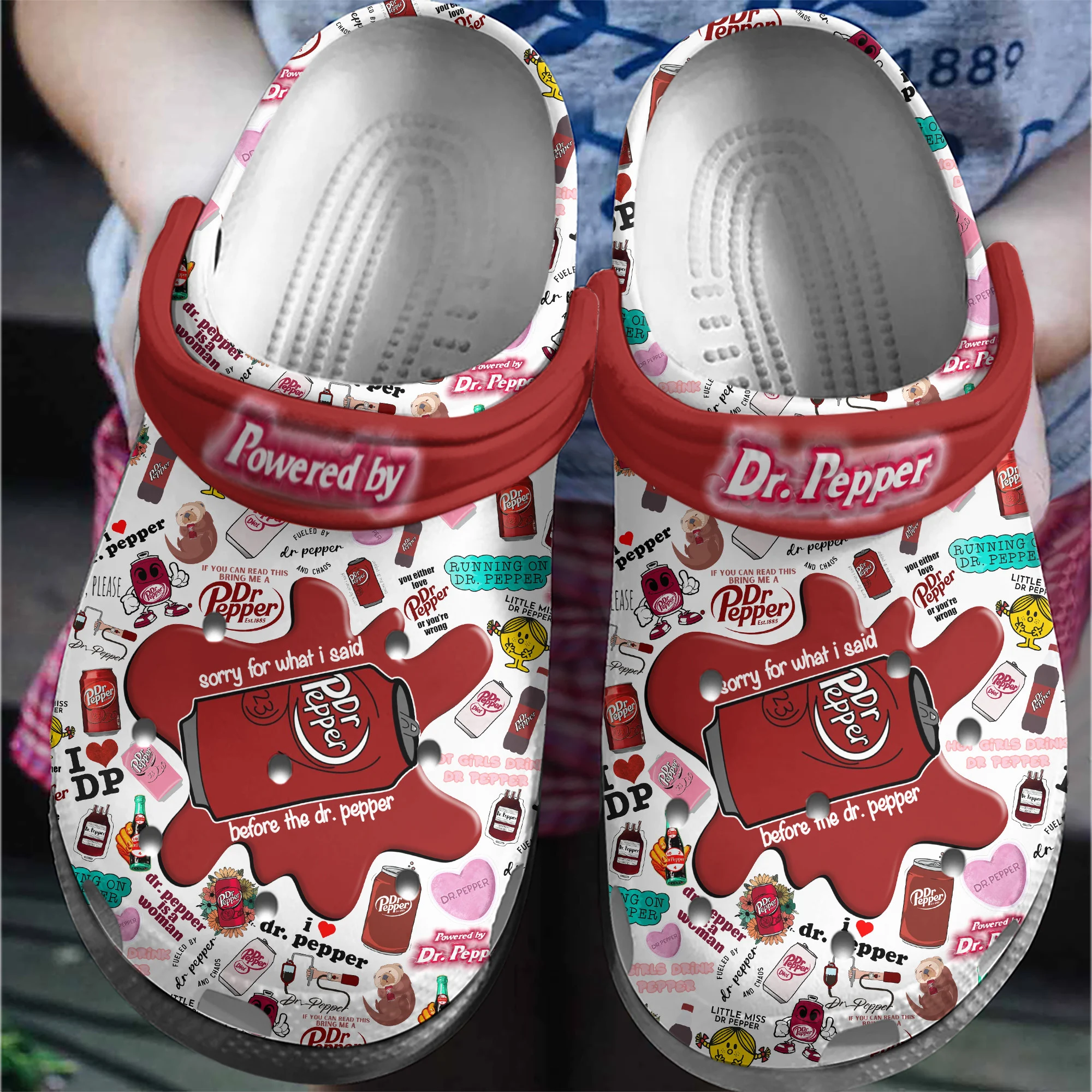 Dr Pepper Icons Bundle Clog Crocs - Tinykem