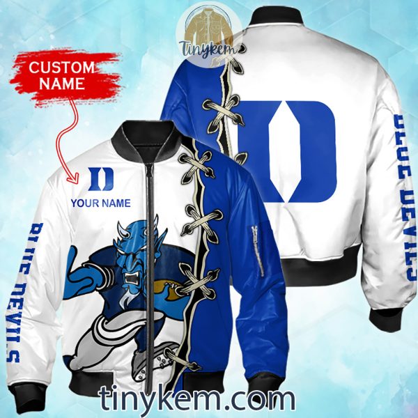 Duke Blue Devils Custom Name Bomber Jacket