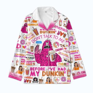 Dunkin Donuts Funny Monster Pajamas Set2B3 7A0qG