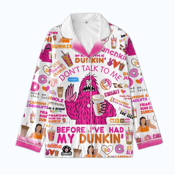 Dunkin’ Donuts Funny Monster Pajamas Set