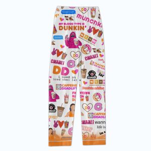 Dunkin Donuts Funny Monster Pajamas Set2B4 hWOfS