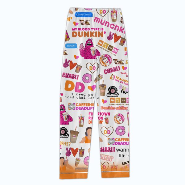Dunkin’ Donuts Funny Monster Pajamas Set
