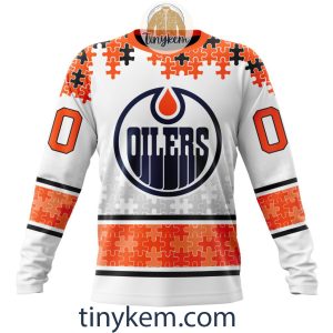 Edmonton Oilers Autism Awareness Customized Hoodie Tshirt Sweatshirt2B4 pUNdP