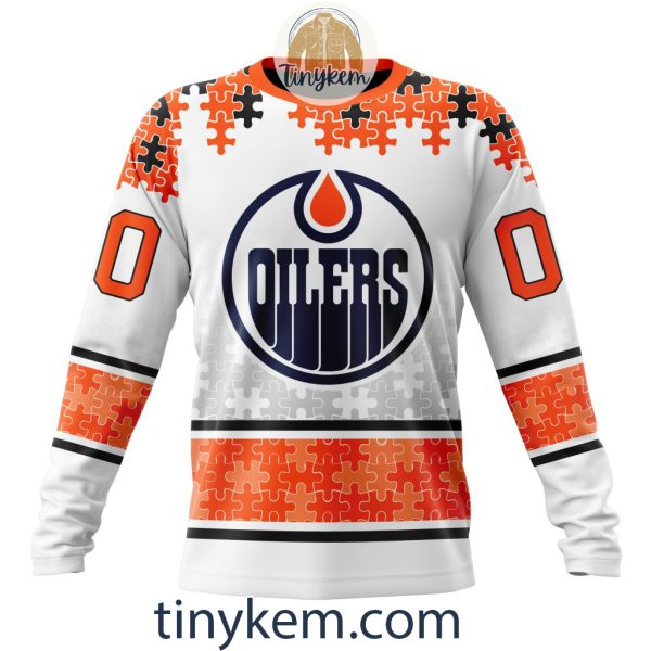 Edmonton Oilers Autism Awareness Customized Hoodie, Tshirt, Sweatshirt