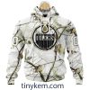 Detroit Red Wings Customized Hoodie, Tshirt With White Winter Hunting Camo Design