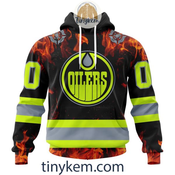 Edmonton Oilers Firefighters Customized Hoodie, Tshirt, Sweatshirt