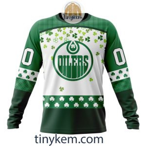 Edmonton Oilers Hoodie Tshirt With Personalized Design For St Patrick Day2B4 IyI1s