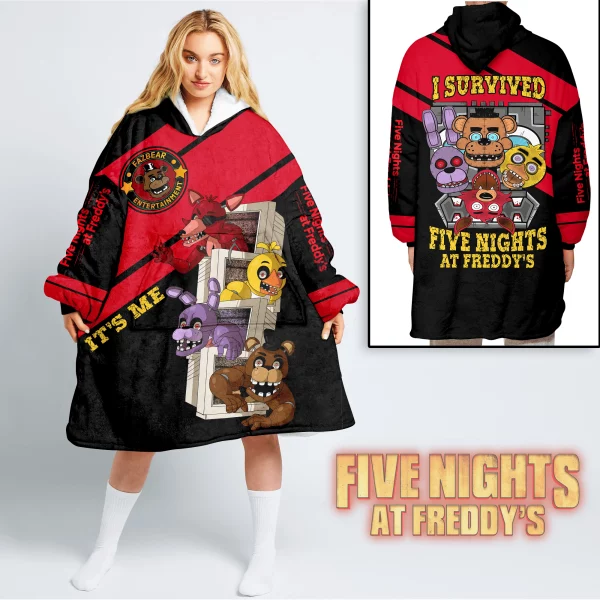 Five Nights at Freddy’s Fleece Blanket Hoodie