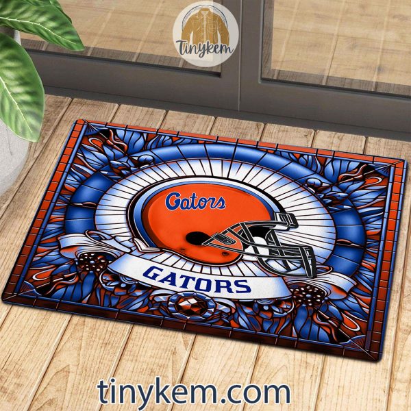 Florida Gators Stained Glass Design Doormat