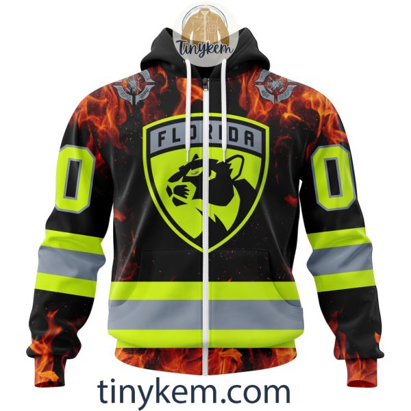 Florida Panthers Firefighters Customized Hoodie, Tshirt, Sweatshirt