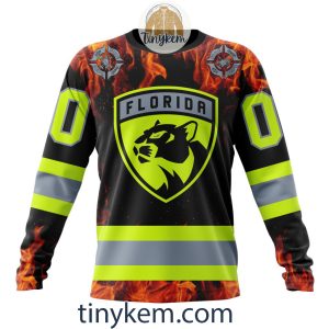 Florida Panthers Firefighters Customized Hoodie Tshirt Sweatshirt2B4 ySxFM