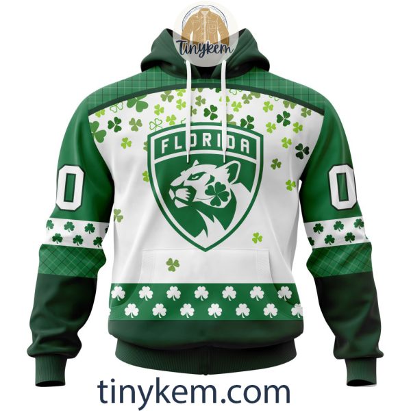 Florida Panthers Hoodie, Tshirt With Personalized Design For St. Patrick Day