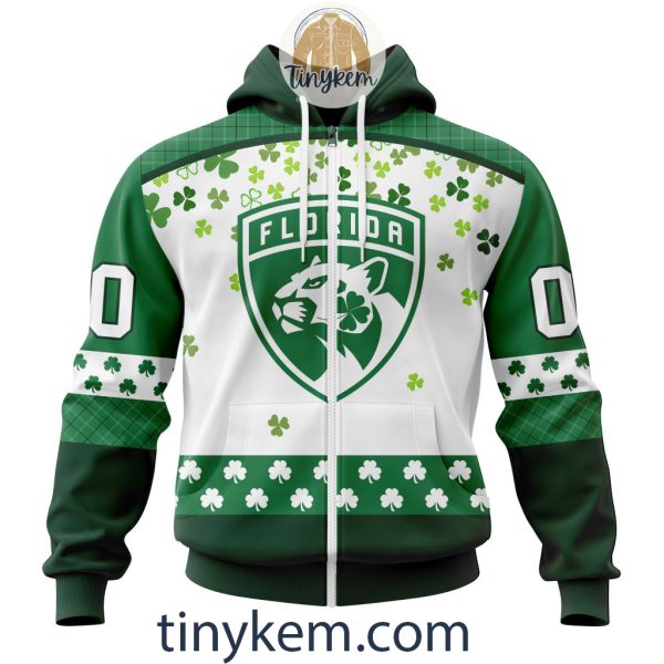 Florida Panthers Hoodie, Tshirt With Personalized Design For St. Patrick Day