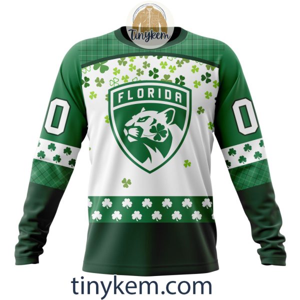 Florida Panthers Hoodie, Tshirt With Personalized Design For St. Patrick Day
