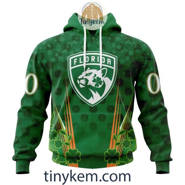 Florida Panthers Shamrocks Customized Hoodie, Tshirt: Gift for St Patrick’s Day