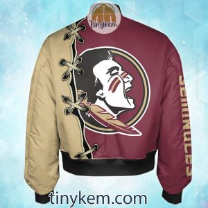 Florida State Seminoles Custom Name Bomber Jacket2B3 kQfIZ