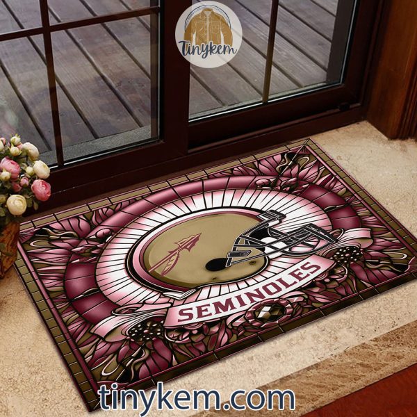 Florida State Seminoles Stained Glass Design Doormat