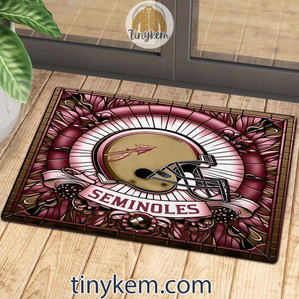 Florida State Seminoles Stained Glass Design Doormat