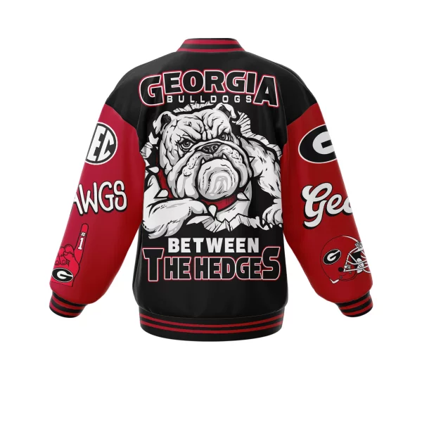Georgia Bulldogs Baseball Jacket: Between The Hedges