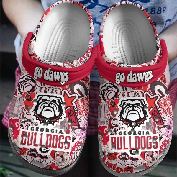 Georgia Bulldogs Icons Bundle Unisex Clogs Crocs: Go Dawgs