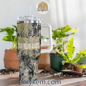 Georgia Tech Yellow Jackets Realtree Hunting 40oz Tumbler2B4 zcA9H