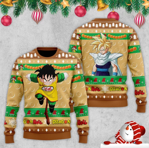 Gohan Dragon Ball Ugly Christmas Sweater