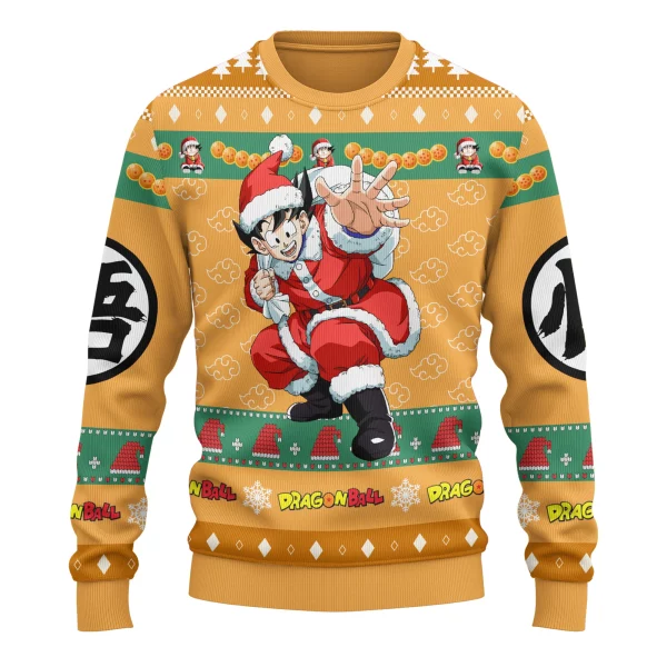 Goku Santa Christmas Ugly Sweater