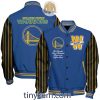 Los Angeles Lakers Baseball Jacket With Arm Stripes