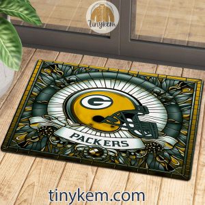 Green Bay Packers Stained Glass Design Doormat2B3 qWvca
