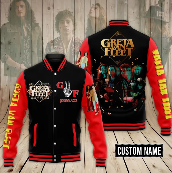 Greta Van Fleet Customized Baseball Jacket